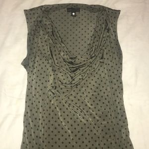 Dark green professional wear top